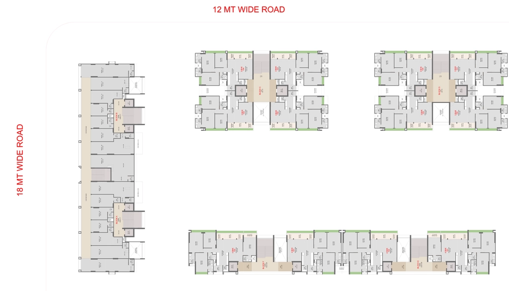 Master Plan of Aasthaa Skyrise in Sola, Ahmedabad - Image 410493