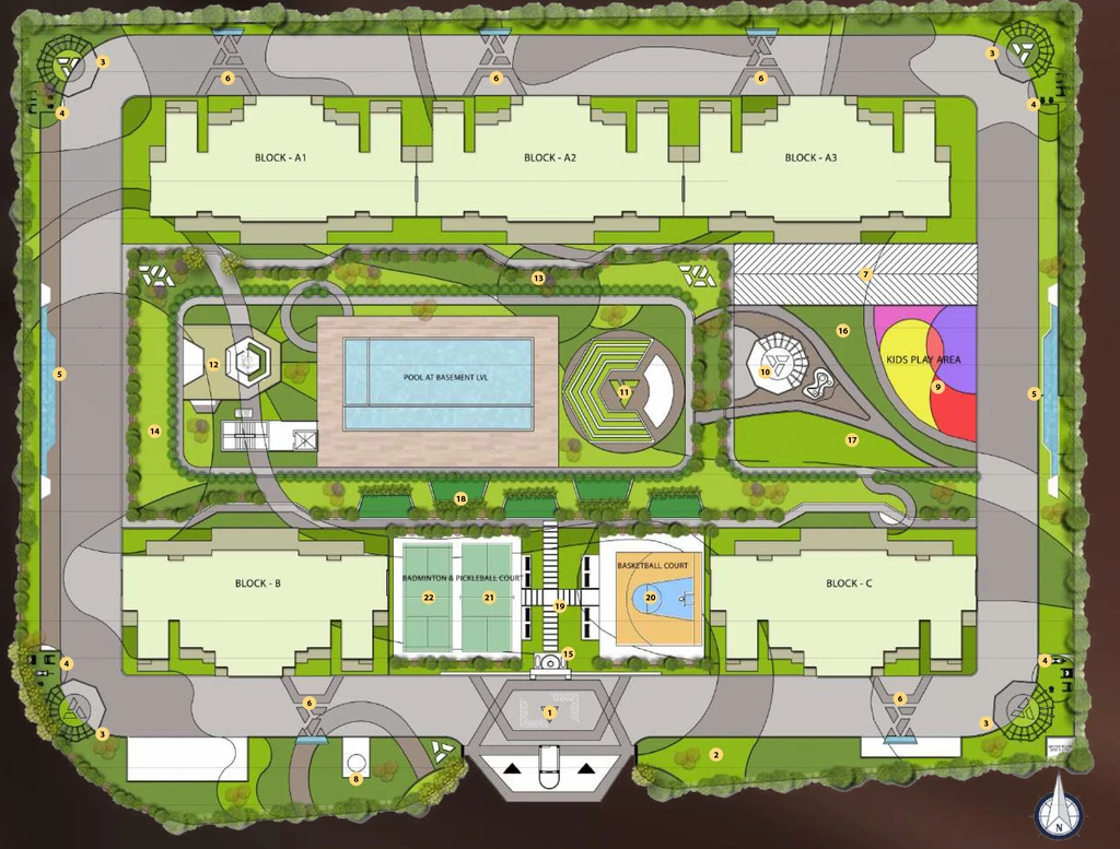 Master Plan of Aurum Alumni Accord in Yamuna Expressway, Greater Noida - Image 410509