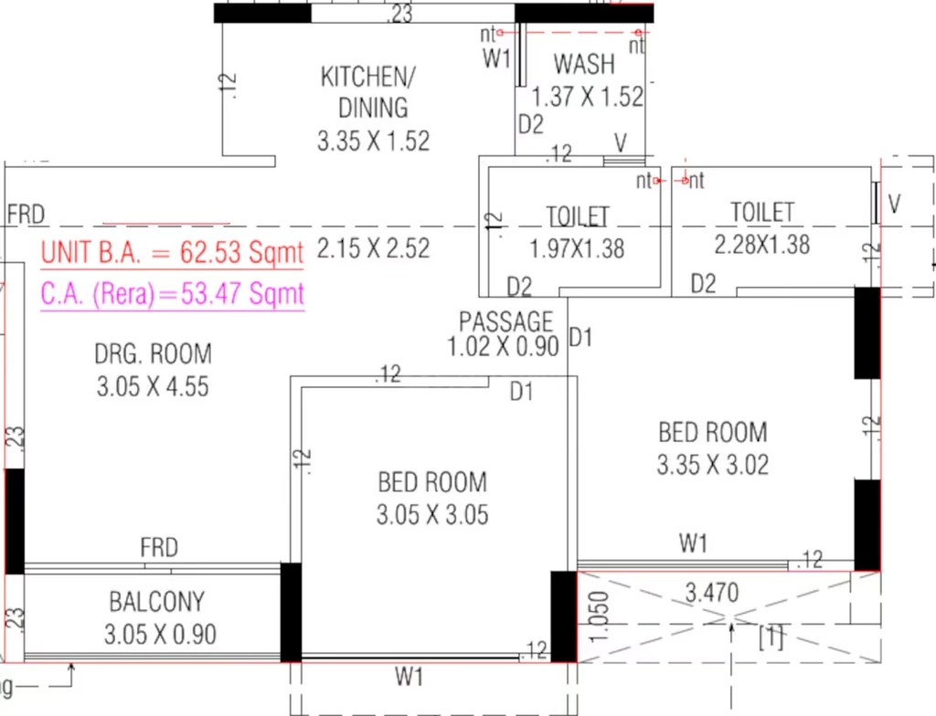 2 BHK Flat in Akshat Adarsh Lotus in Narol, Ahmedabad - Image 921401