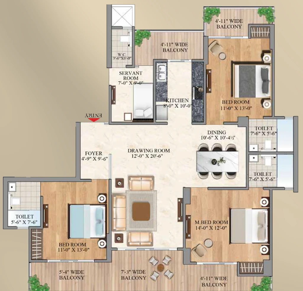 3 BHK Flat in Aurum Alumni Bliss in Sector 22D, Greater Noida - Image 921403