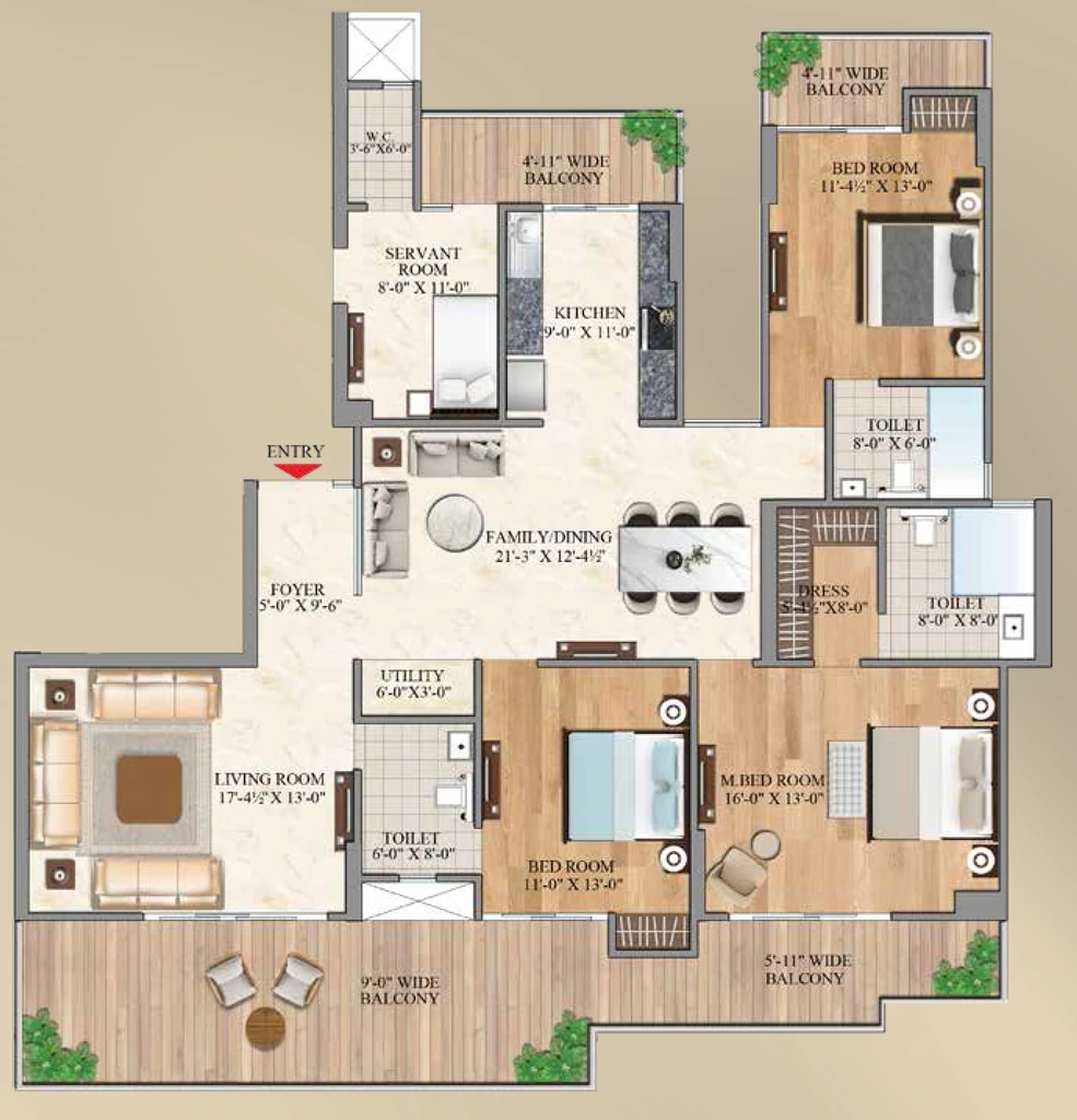 3 BHK Flat in Aurum Alumni Bliss in Sector 22D, Greater Noida - Image 921404