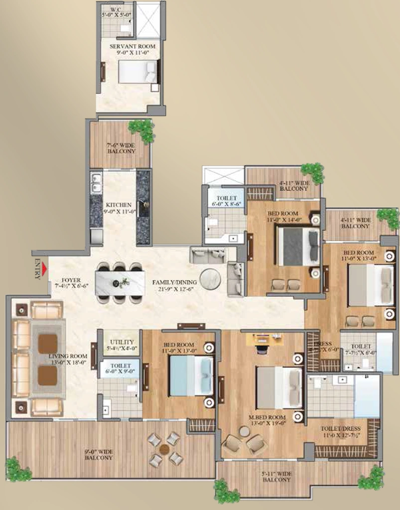 4 BHK Flat in Aurum Alumni Bliss in Sector 22D, Greater Noida - Image 921405
