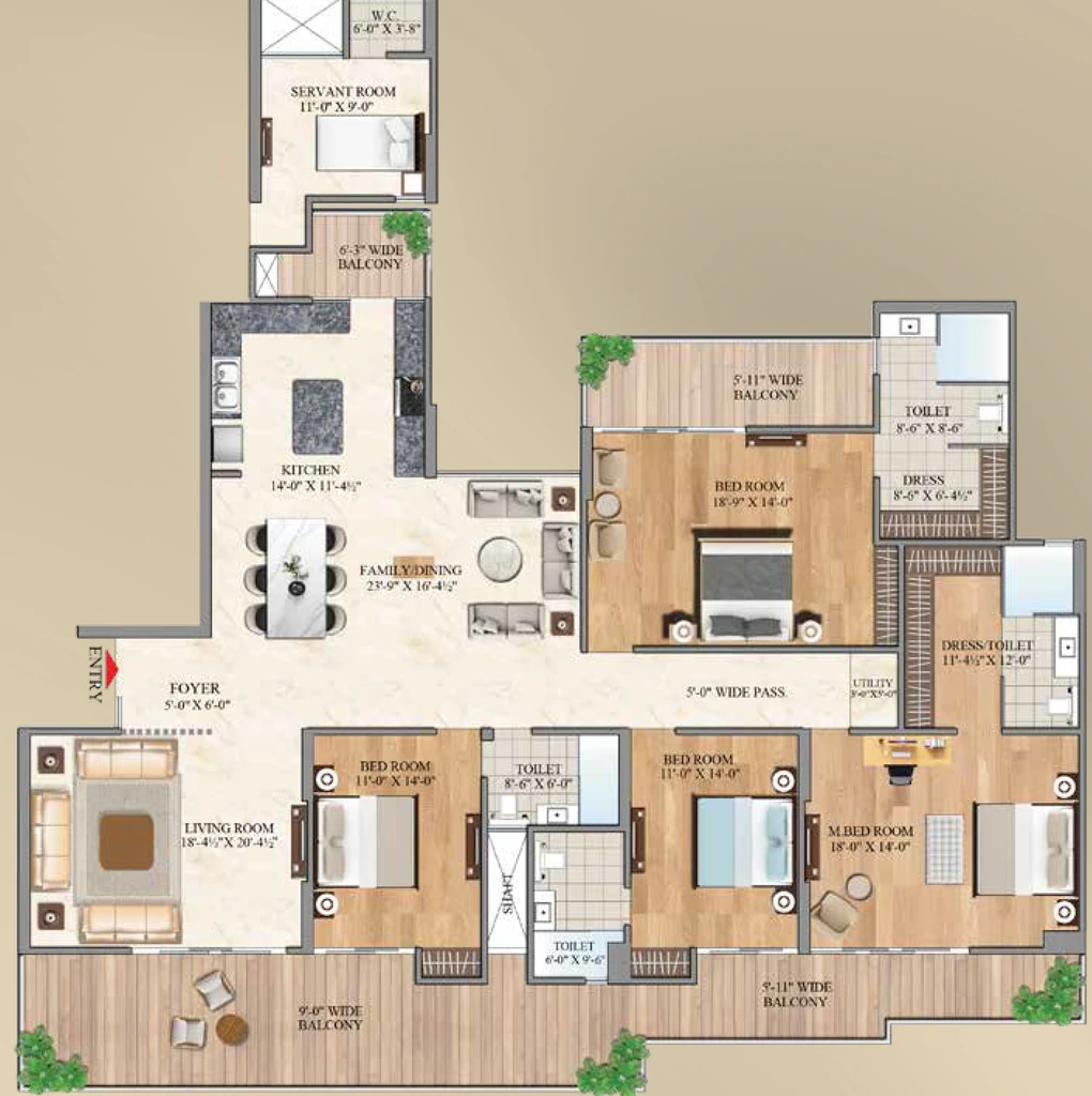 4 BHK Flat in Aurum Alumni Bliss in Sector 22D, Greater Noida - Image 921406