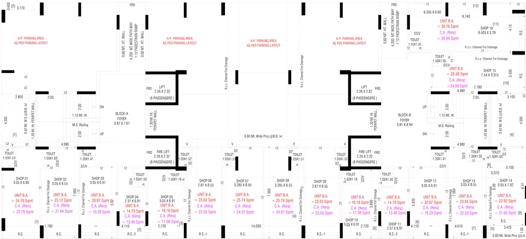 Floor Plan of Commercial Akshat Adarsh Lotus in Narol, Ahmedabad - Image 410551