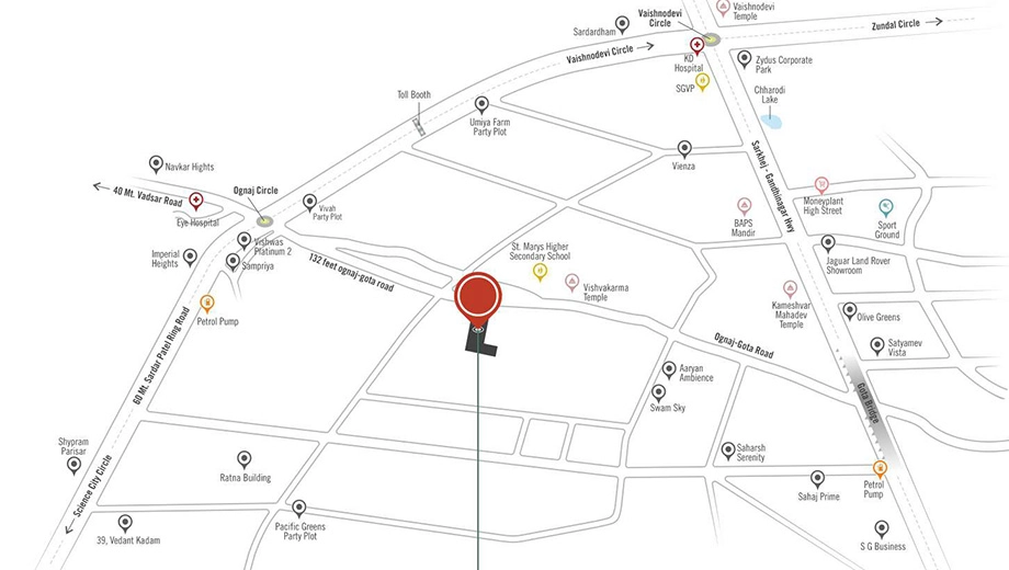 Location of Anant Kingston Meadows - Image 410557