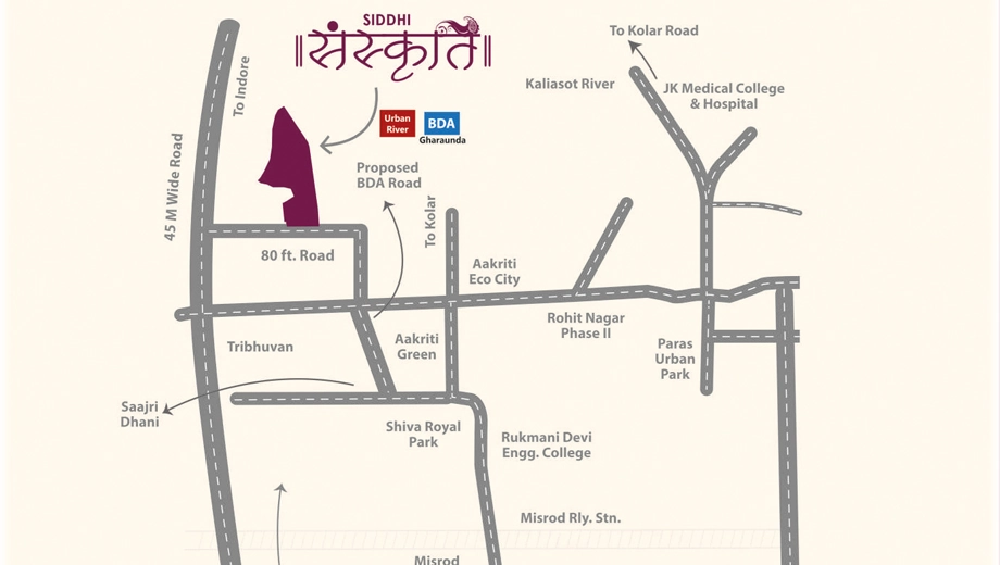 Location of Badri Siddhi Sanskriti Phase A 1 - Image 410580
