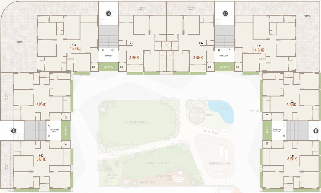 Floor Plan of Artham Prism in Chharodi, Ahmedabad - Image 410600