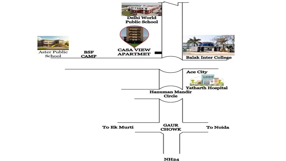 Location of Casa View Apartment 4 - Image 410612