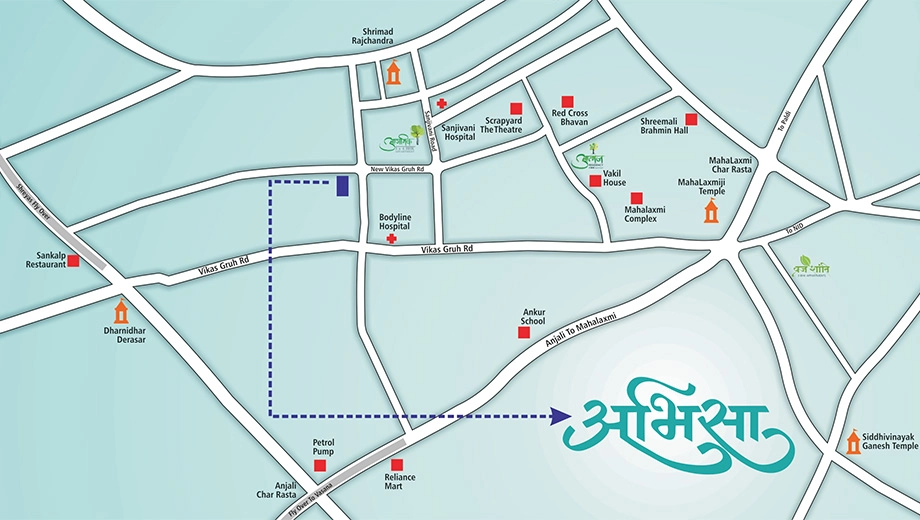 Location of HA Abhisha Appartment - Image 410618