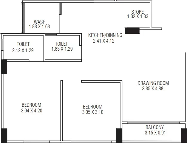 2 BHK Flat in Atithi Aarambh in Ognaj, Ahmedabad - Image 921434