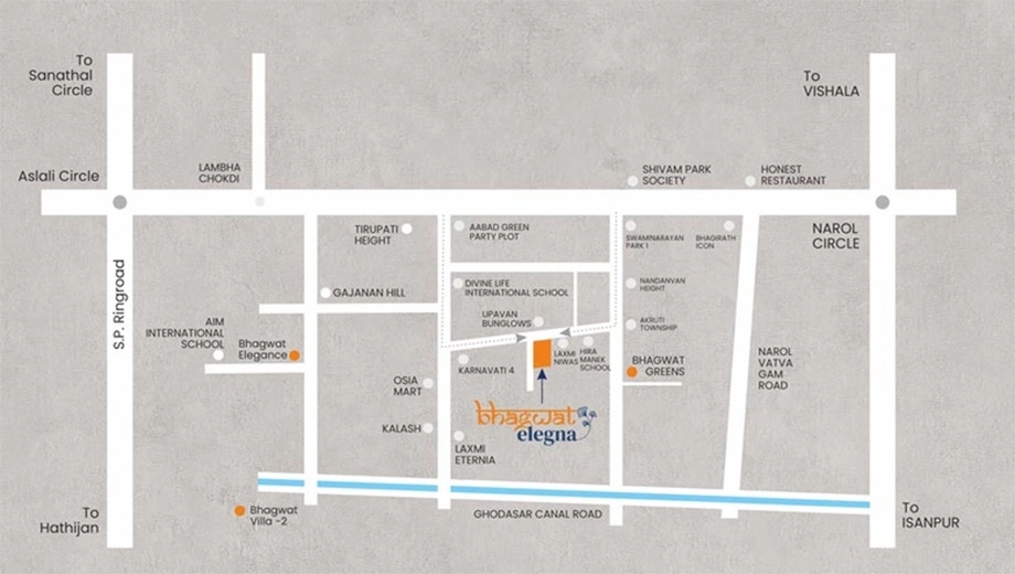 Location of Commercial Shreenath Bhagwat Elegna - Image 410640