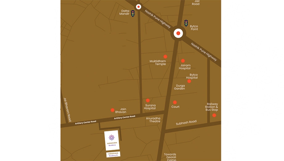 Location of AC Aaradhana Residency - Image 410673
