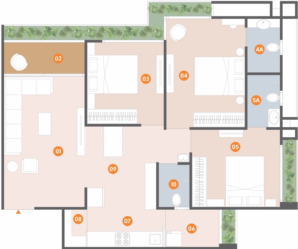 3 BHK Flat in Girivar Sreevas in Nana Chiloda, Ahmedabad - Image 921459
