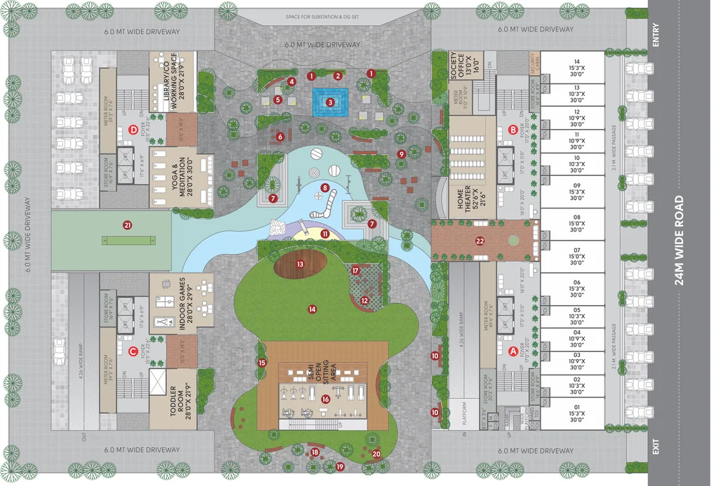 Master Plan of Girivar Sreevas in Nana Chiloda, Ahmedabad - Image 410715