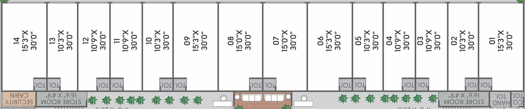 Floor Plan of Commercial Girivar Sreevas in Nana Chiloda, Ahmedabad - Image 410735