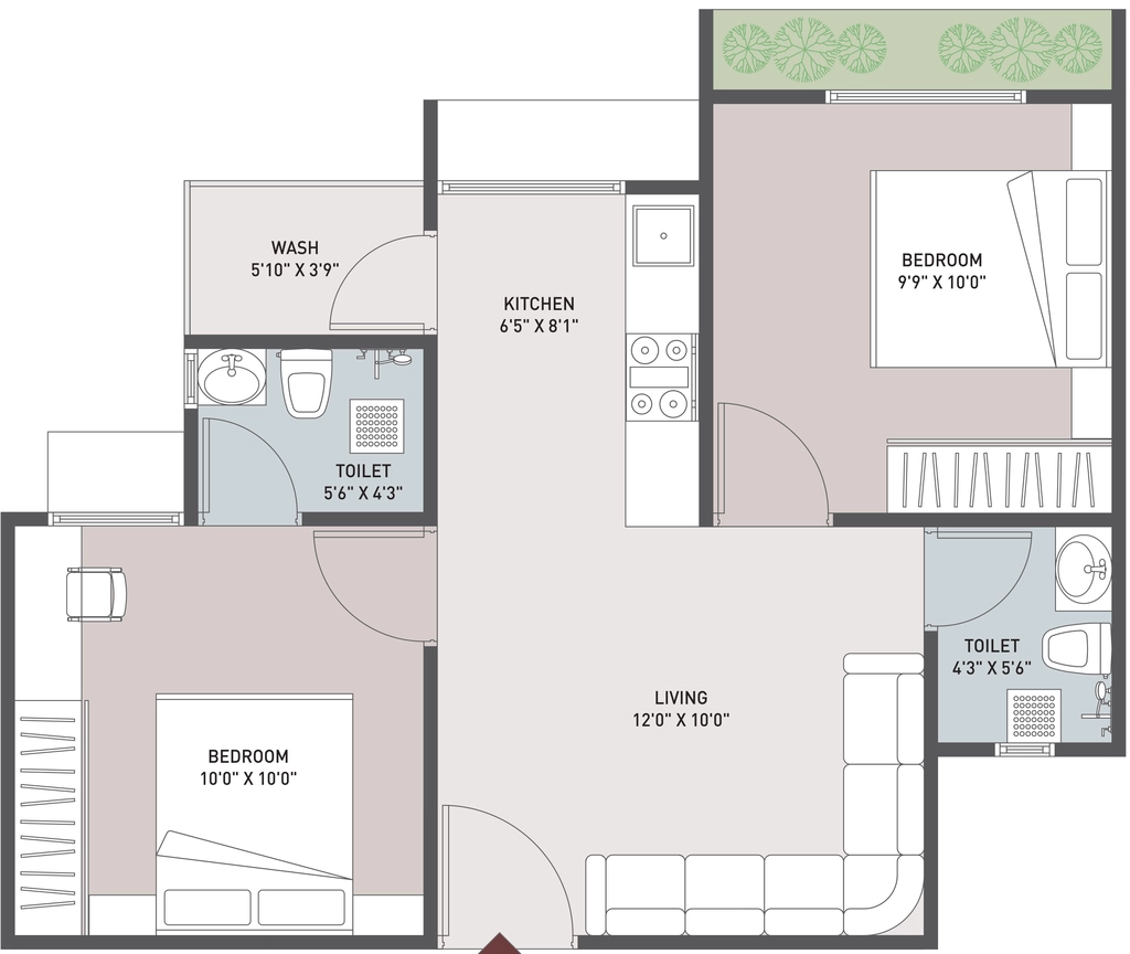2 BHK Flat in Raghvani Jineshwar Heights in Narolgam, Ahmedabad - Image 921482