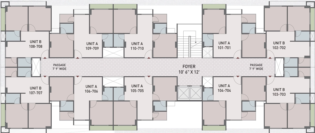 Floor Plan of Raghvani Jineshwar Heights in Narolgam, Ahmedabad - Image 410754