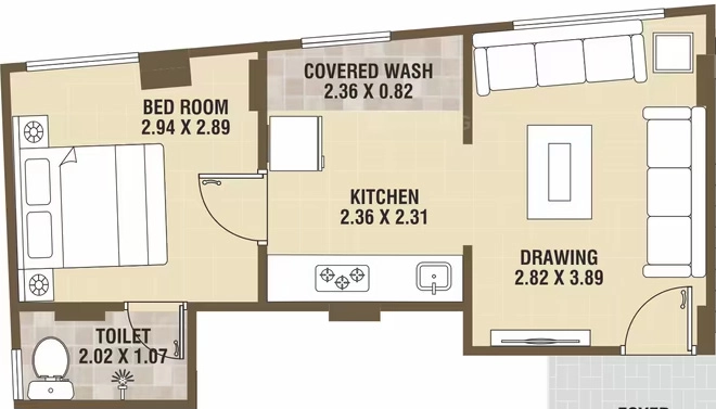 1 BHK Flat in Mahakali Siddhi Homes in Shahpur, Ahmedabad - Image 921483