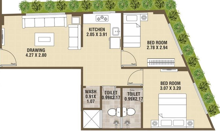 2 BHK Flat in Mahakali Siddhi Homes in Shahpur, Ahmedabad - Image 921484