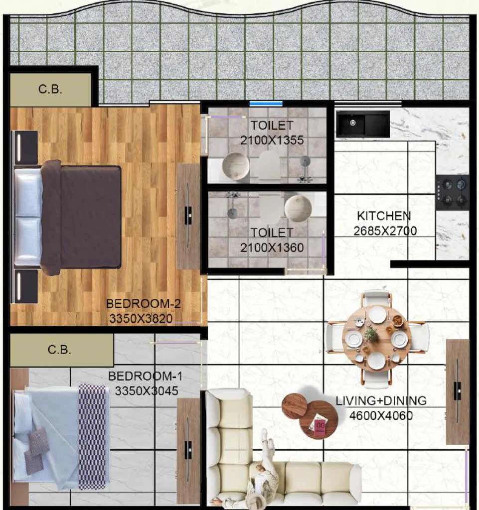 2 BHK Flat in Essential Lotus Heights in Sector 16 B, Greater Noida - Image 921495