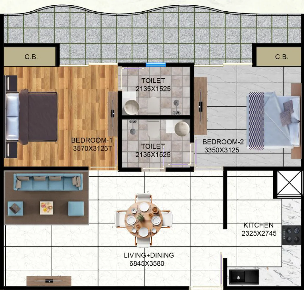 2 BHK Flat in Essential Lotus Heights in Sector 16 B, Greater Noida - Image 921496