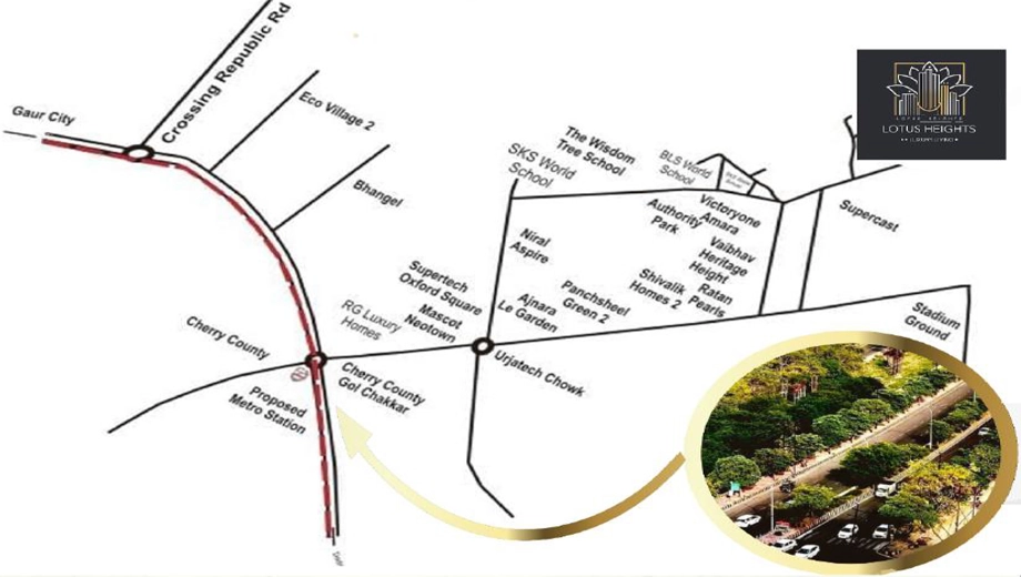Location of Essential Lotus Heights - Image 410797