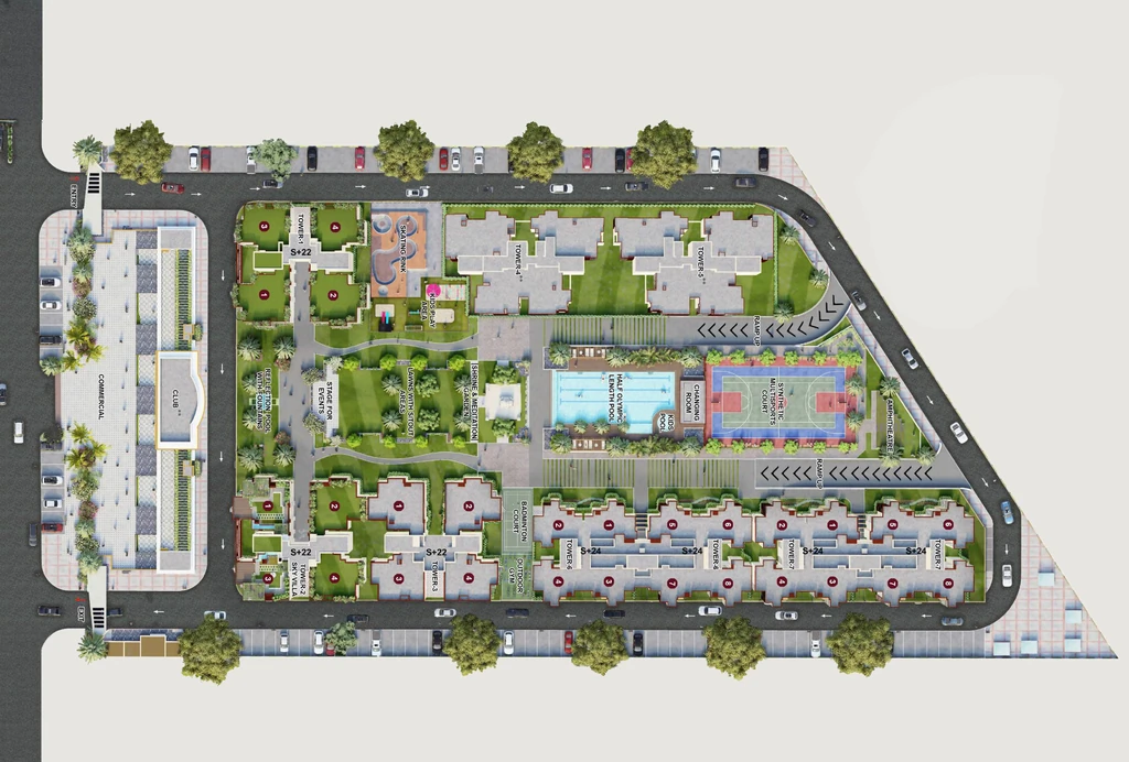 Master Plan of UPRERAPRJ3122 in Techzone 4, Greater Noida - Image 410837