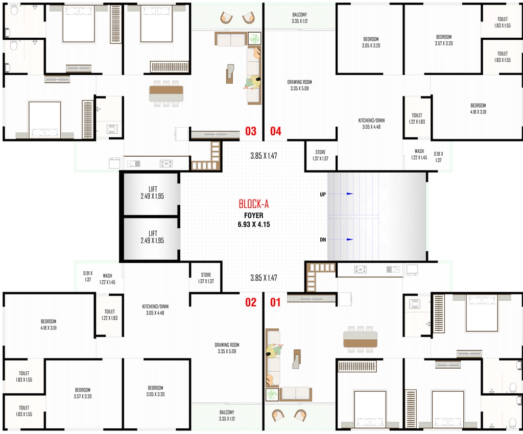 Floor Plan of Nilkanth Vihar in Vastral, Ahmedabad - Image 410811