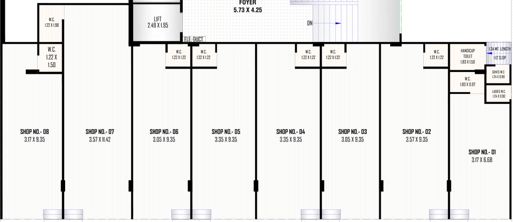Floor Plan of Commercial Nilkanth Vihar in Vastral, Ahmedabad - Image 410821