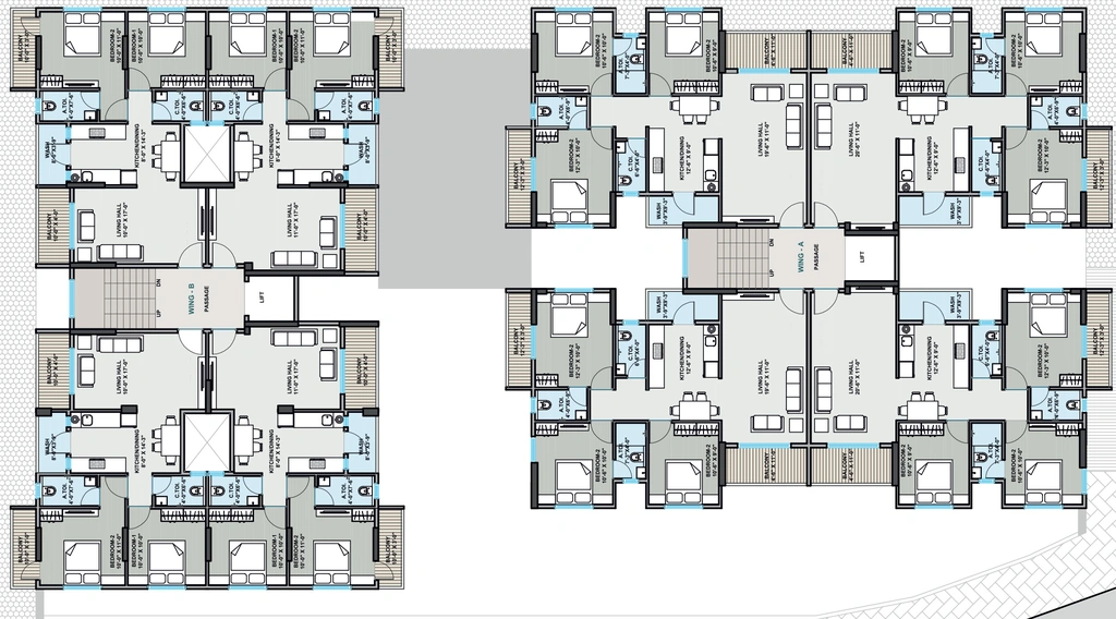Floor Plan of Daksh Govind Elite in Pathardi Phata, Nashik - Image 410843