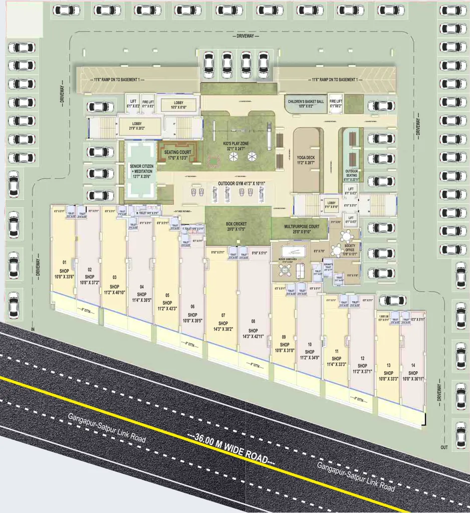 Master Plan of Commercial Daksh Skyway in Gangapur Road, Nashik - Image 410878