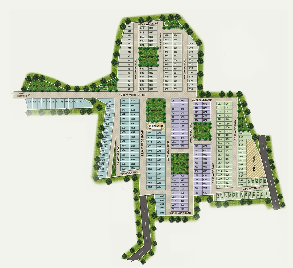 Master Plan of Signature S Nine in Ratanpur Sadak, Bhopal - Image 411055