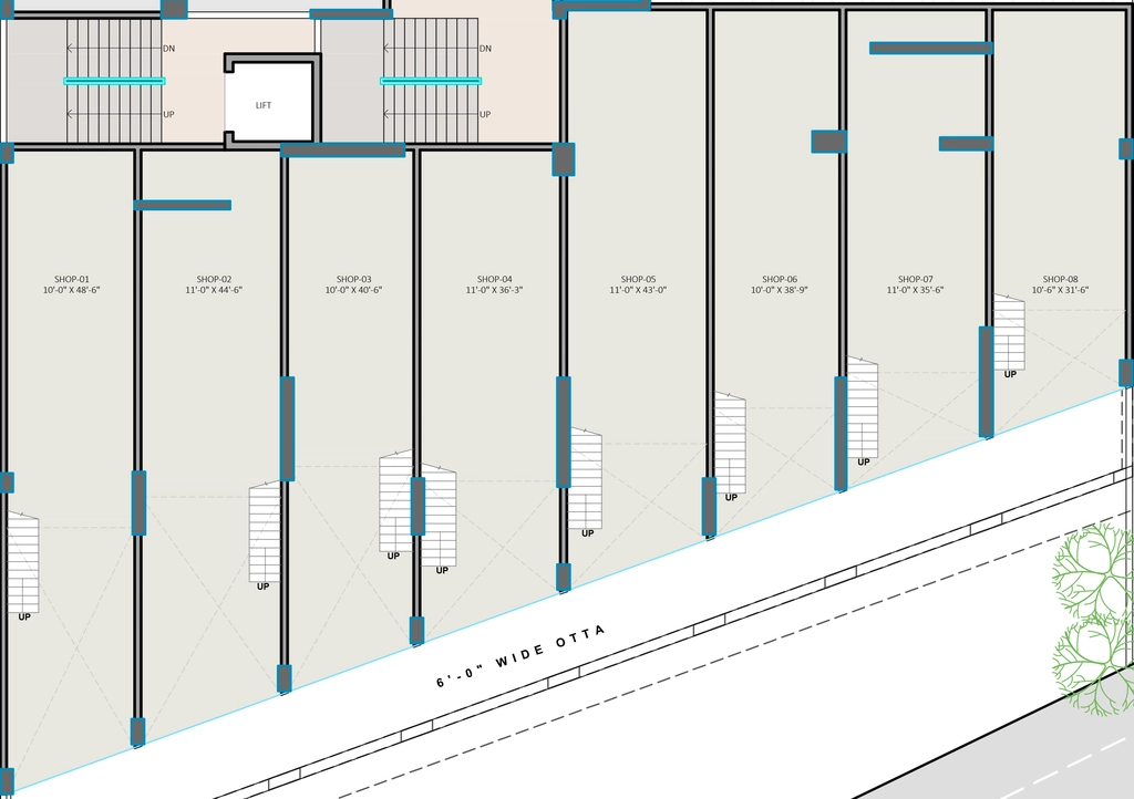 Floor Plan of Commercial Daksh Triverra in Panchavati, Nashik - Image 410913