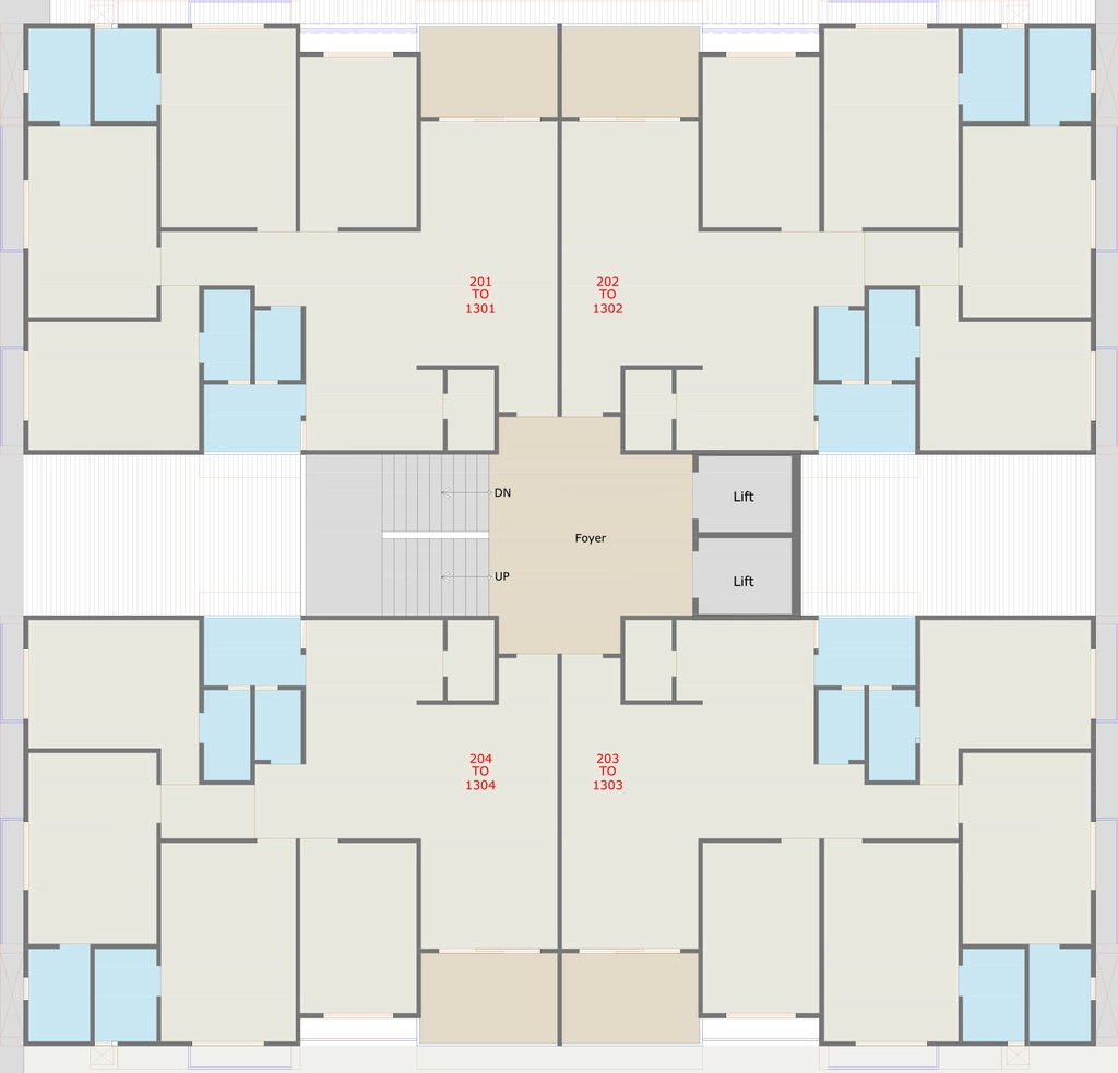 Floor Plan of Raghunandan Radhe Atlantis in Hathijan, Ahmedabad - Image 410924