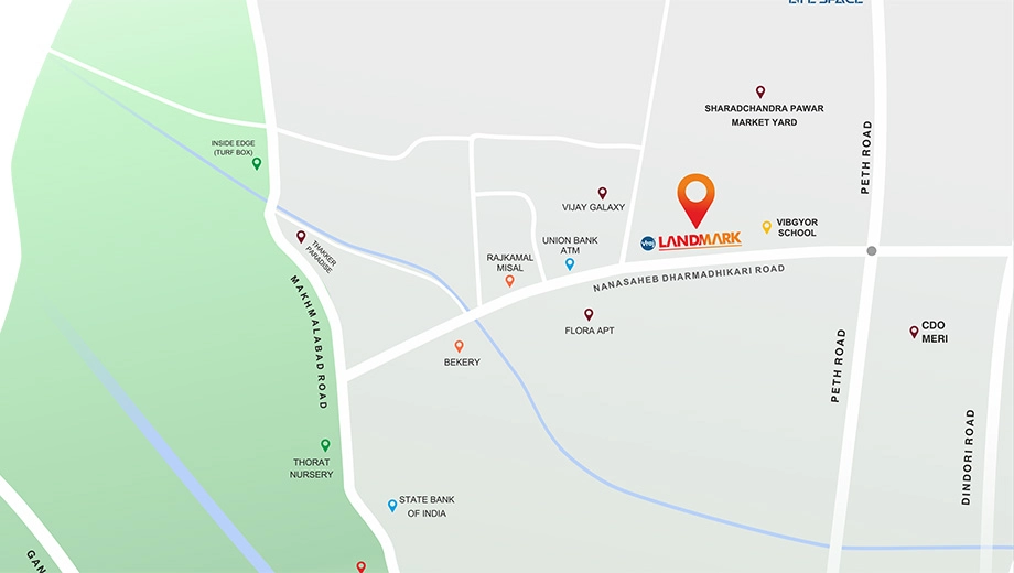 Location of Commercial Krrish Vraj Landmark 1A - Image 410951