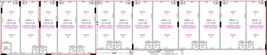 Floor Plan of Commercial Rameshwar Pushkal Hill in Nava Naroda, Ahmedabad - Image 410959