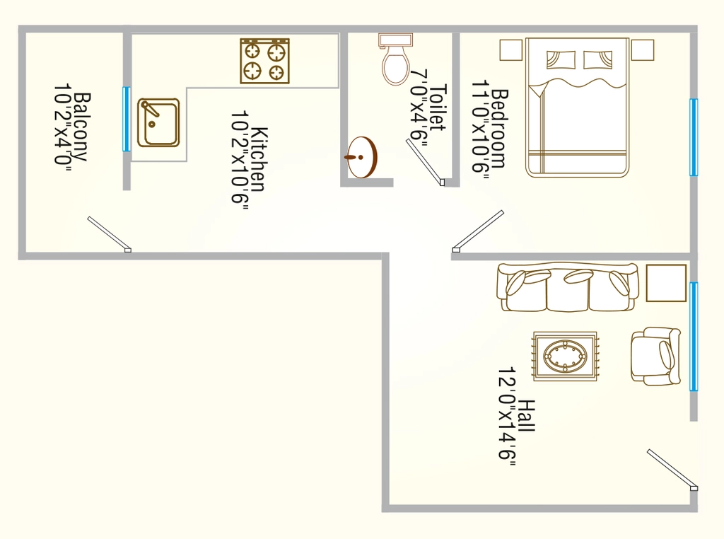 1 BHK Flat in Sanskaar Paradise in Ayodhya Bypass, Bhopal - Image 922153