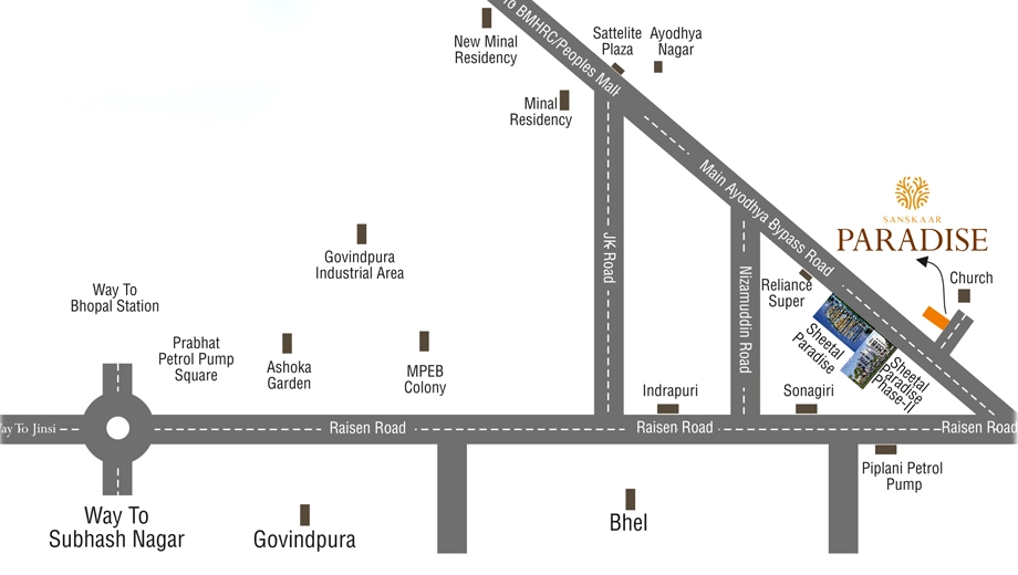 Location of Sanskaar Paradise - Image 412203