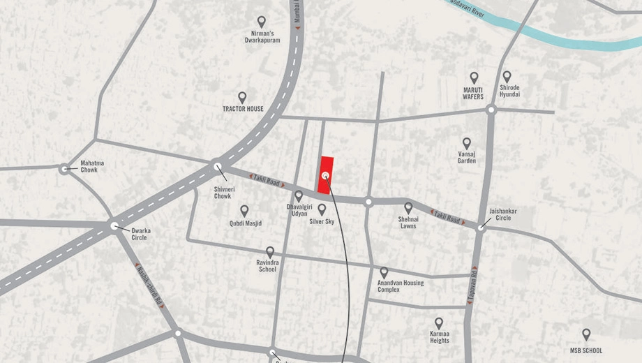 Location of Commercial Vraj Metropolis - Image 410981