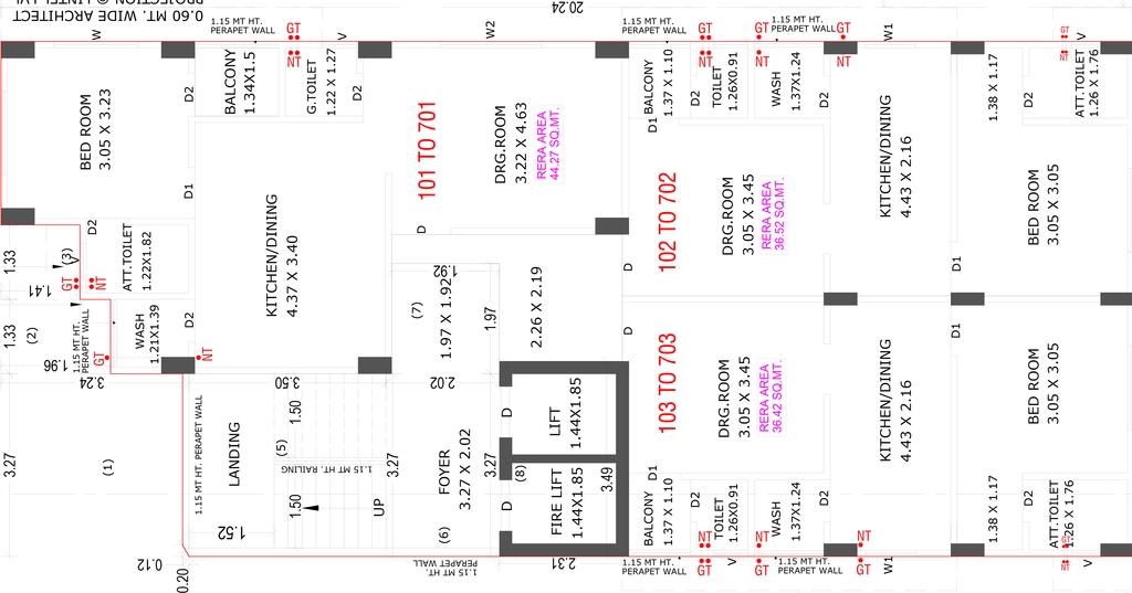 Floor Plan of Riya Kesar Avenue in Vatva, Ahmedabad - Image 410975