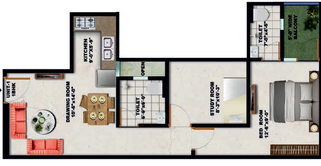 1 BHK Flat in MTC Arambh in Sector 12, Greater Noida - Image 921591