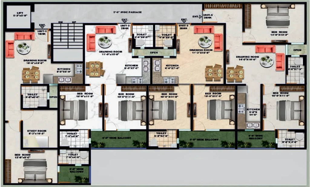 Floor Plan of MTC Arambh in Sector 12, Greater Noida - Image 410989