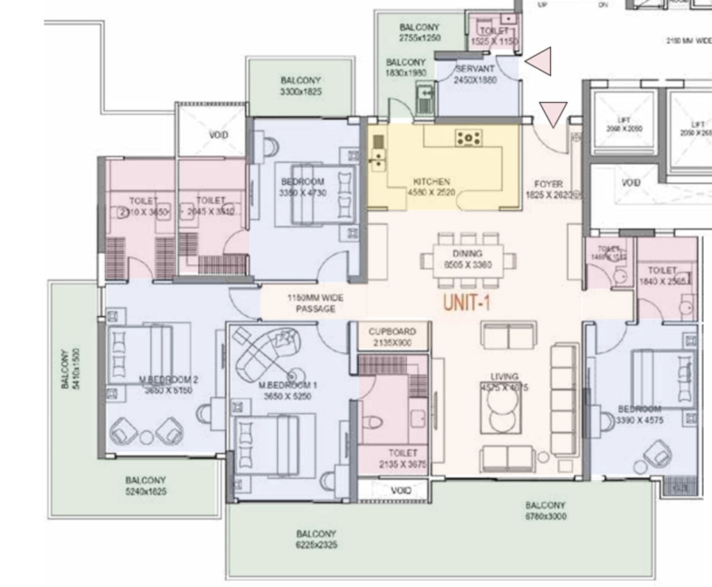 4 BHK Flat in Northwind Sanctuary in Sector Pi 1, Greater Noida - Image 921604