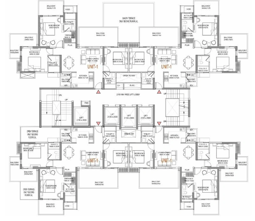 Floor Plan of Northwind Sanctuary in Sector Pi 1, Greater Noida - Image 411016