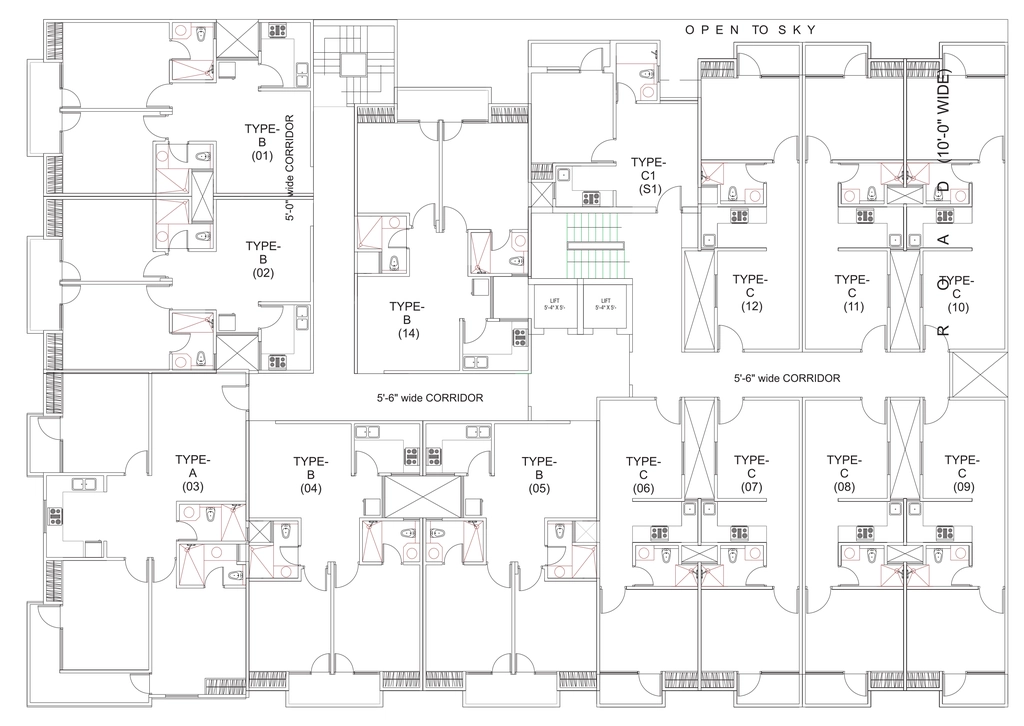 Floor Plan of Realtyvision 4th Avenue in Sector 110, Noida - Image 411022