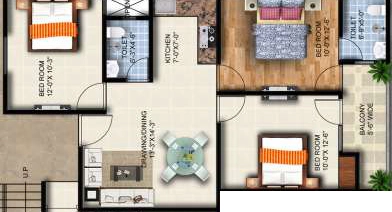 3 BHK Flat in Rudransh Urban Vista in Sector 10, Greater Noida - Image 921622