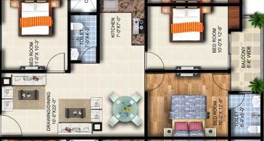 3 BHK Flat in Rudransh Urban Vista in Sector 10, Greater Noida - Image 921621