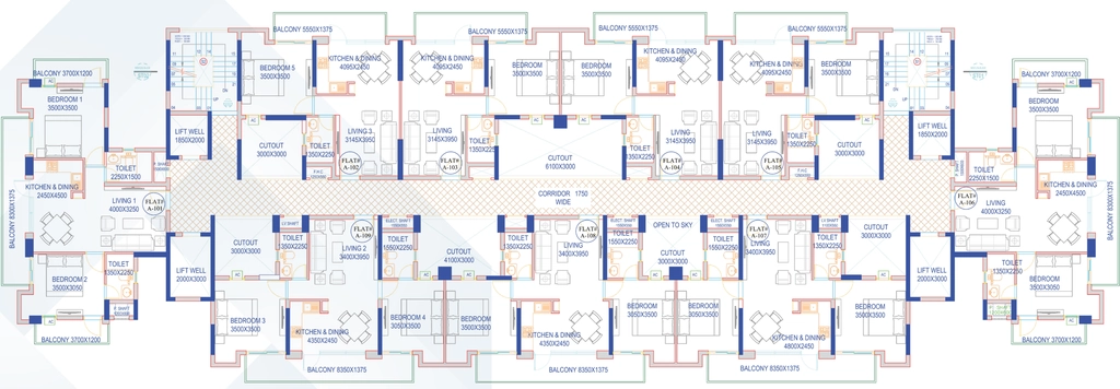 Floor Plan of Patliputra Signature Park in Chi 5, Greater Noida - Image 411083