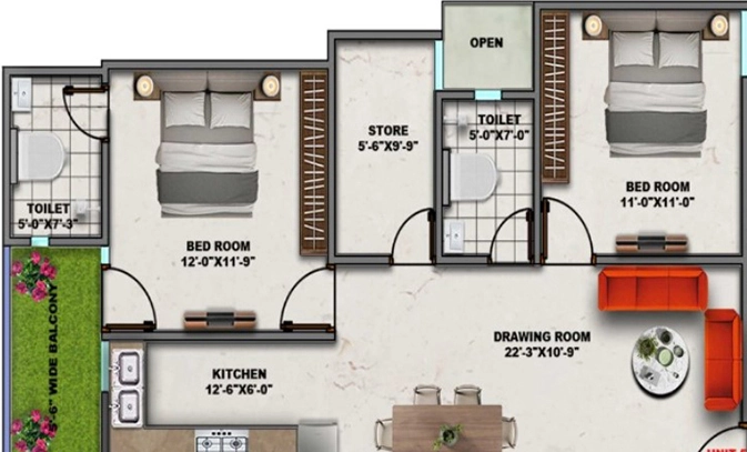 2 BHK Flat in Lucky Aestor Square in Knowledge ParK 5, Greater Noida - Image 921632
