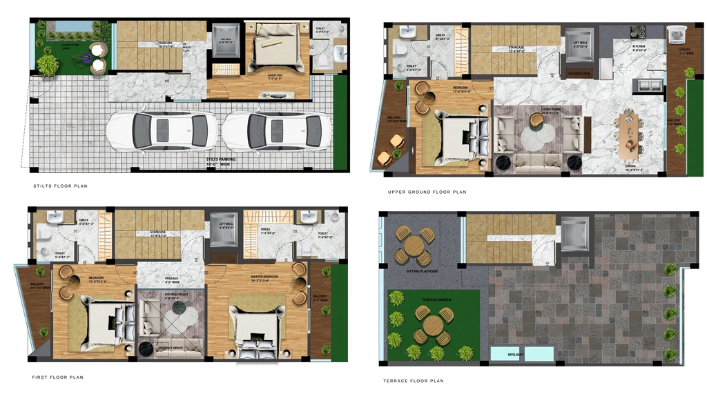 4 BHK Flat in Escon Panache Villas in Surajpur, Greater Noida - Image 921635